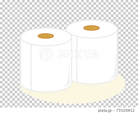 トイレットペーパーのベクターイラスト トイレ用品 トイレットペーパーのベクターイラスト トイレ用品 73520912