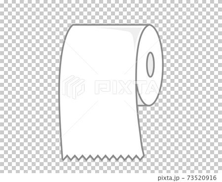 トイレットペーパーのベクターイラスト　トイレ用品 73520916