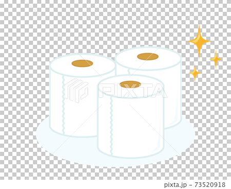 トイレットペーパーのベクターイラスト　トイレ用品 73520918