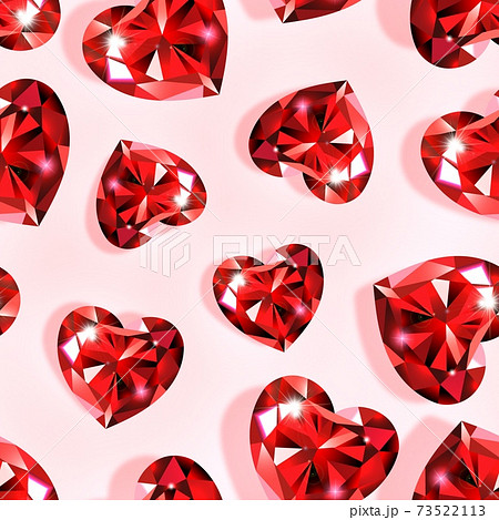 Pattern ruby heart Pattern ruby heart 73522113