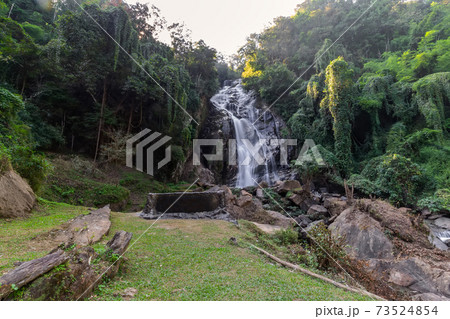 Mae Tia Waterfall is the most beautiful waterfall in Ob Luang National Park,Doi Kaeo, Chom Thong,Chiang Mai ,Thailand 73524854
