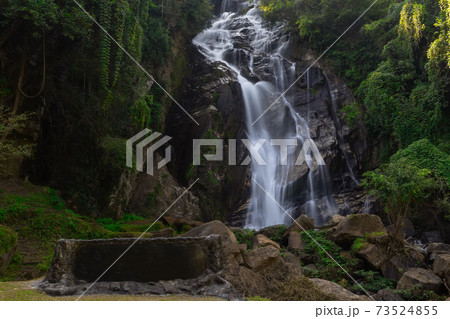 Mae Tia Waterfall is the most beautiful waterfall in Ob Luang National Park,Doi Kaeo, Chom Thong,Chiang Mai ,Thailand 73524855