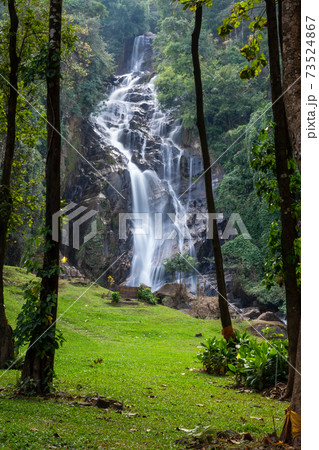Mae Tia Waterfall is the most beautiful waterfall in Ob Luang National Park,Doi Kaeo, Chom Thong,Chiang Mai ,Thailand 73524867