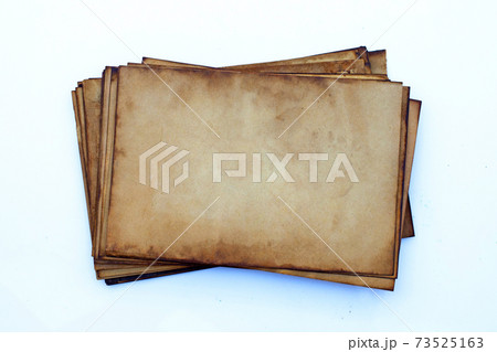 Old paper on white background. 73525163