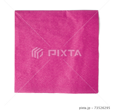 pink paper napkin from above 73526295