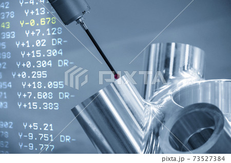 The  abstract scene multi-axis CMM machine. 73527384