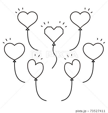 Illustration Of A Heart Shaped Balloon With A Stock Illustration