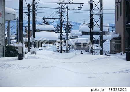 完全に雪に埋もれたレール 完全に雪に埋もれたレール 73528296
