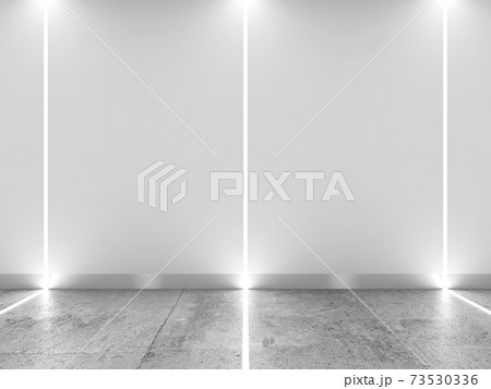 Abstract interior with LED stripes illumination, 3d 73530336