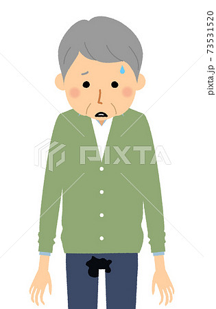 失禁した高齢者男性 失禁した高齢者男性 73531520