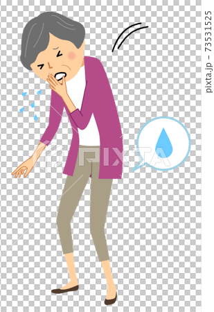 Incontinence elderly woman 73531525