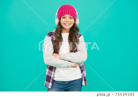 my favorite tune. autumn mood tune. small child long hair enjoy stereo. happy childhood. my favorite tune. autumn mood tune. small child long hair enjoy stereo. happy childhood. 73534593