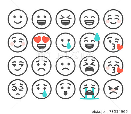 Simple Emoji Stock Illustration