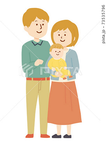 3人家族のイラスト 73535796