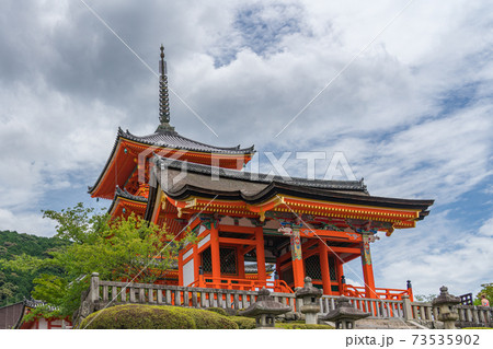 Kiyomizu dera temple, famous sightseeing landmark in Kyoto Japan 73535902