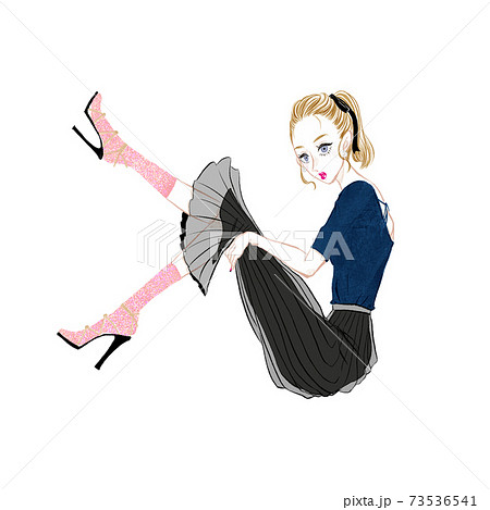 ポニーテールの女の子 ポニーテールの女の子 73536541