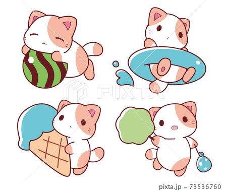 夏の猫さんセット 73536760