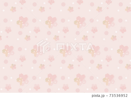透明感のある桜のパターン 73536952