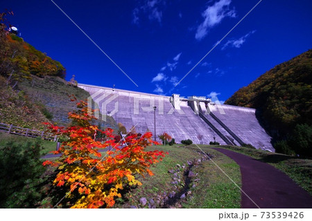 晩秋の定山渓ダム 晩秋の定山渓ダム 73539426