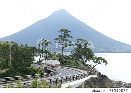 瀬平自然公園から見る開聞岳 鹿児島県 瀬平自然公園から見る開聞岳 鹿児島県 73539877