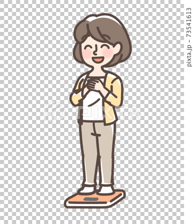 体重を気にする女性 73541613