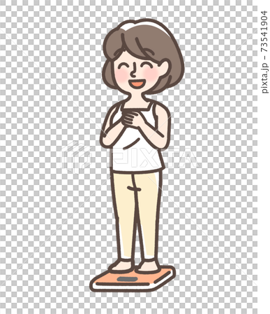 体重を気にする女性 73541904