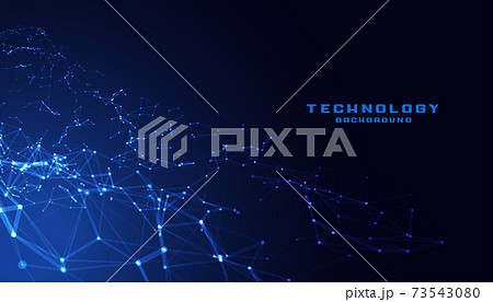 technology low poly mesh connection network background 73543080