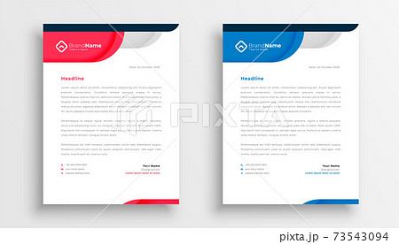 stylish company letterhead template for business identity 73543094