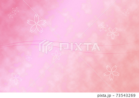 桜をモチーフにしたグラフィックイメージ 73543269