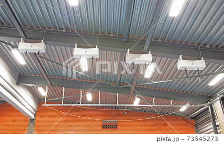 Interior of a large school gym hall Interior of a large school gym hall 73545273