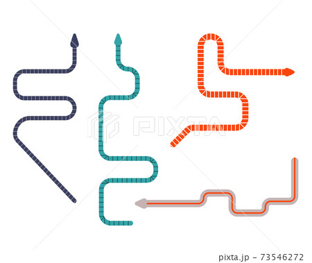 Caecilians Worm Like Tropic Amphibians Flat Icons Caecilians Worm Like Tropic Amphibians Flat Icons 73546272