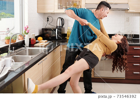 Couple in love dancing 73546392