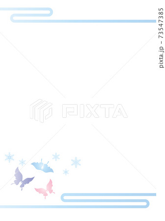 胡蝶と雪の結晶 イラスト 切り絵のようなデザイン 寒中お見舞い 背景素材 ベクターのイラスト素材 胡蝶と雪の結晶 イラスト 切り絵のようなデザイン 寒中お見舞い 背景素材 ベクターのイラスト素材
