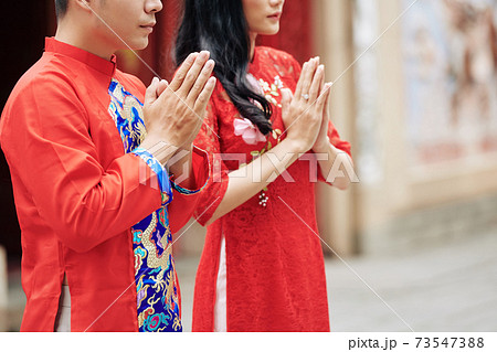 In temple due to Lunar New Year In temple due to Lunar New Year 73547388