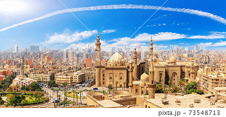 Panorama of the Cairo Citadel, the Mosque-Madrassa of Sultan Hassan, Egypt Panorama of the Cairo Citadel, the Mosque-Madrassa of Sultan Hassan, Egypt 73548713