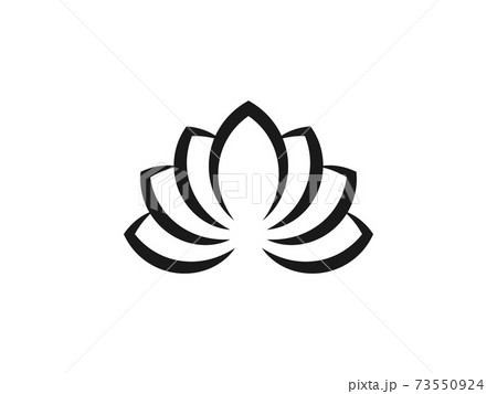 Flower, lotus icon. Vector illustration, flat design. 73550924