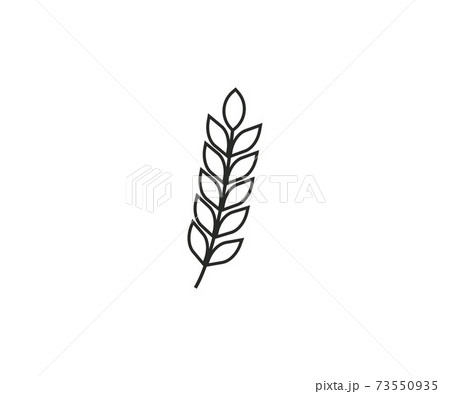 Wheat, crop, grain, agriculture icon. Vector illustration, flat design. Wheat, crop, grain, agriculture icon. Vector illustration, flat design. 73550935