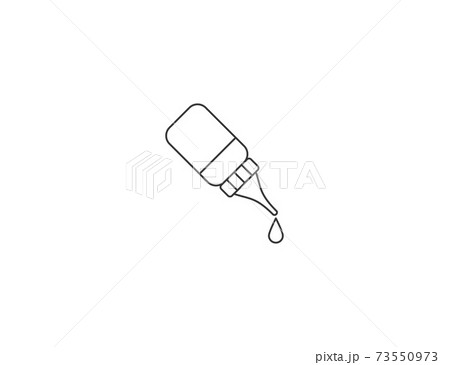 Eye drops, medicine icon. Vector illustration, flat. 73550973