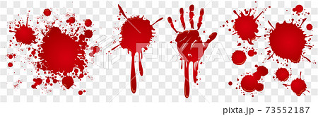 Blood Splatter Splash Drop Paintのイラスト素材