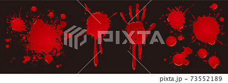 blood splatter splash drop paint 73552189