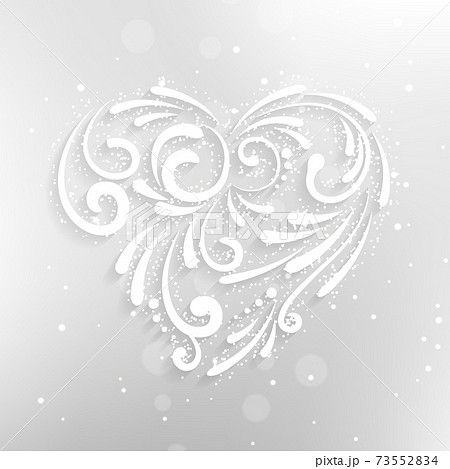 background with white heart 73552834
