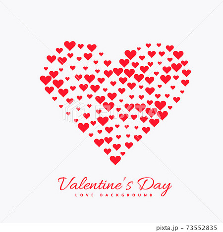 valentines day red hearts background 73552835