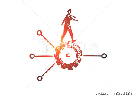 Algorithm, data, user, element, software concept. Hand drawn isolated vector. Algorithm, data, user, element, software concept. Hand drawn isolated vector. 73553135