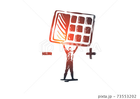 Income statements, accounting, financial, balance concept. Hand drawn isolated vector. Income statements, accounting, financial, balance concept. Hand drawn isolated vector. 73553202