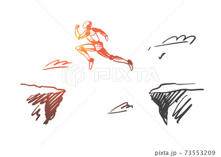 Future, technology, progress, digital, robot concept. Hand drawn isolated vector. Future, technology, progress, digital, robot concept. Hand drawn isolated vector. 73553209
