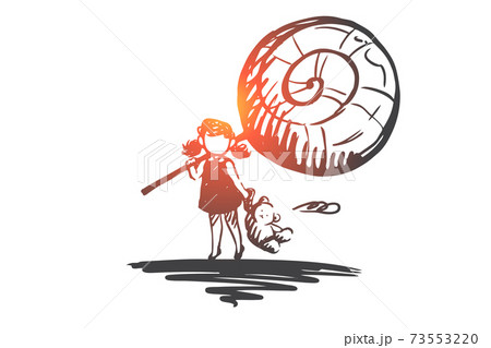 Candy shop, sweet, caramel, girl, lollipop concept. Hand drawn isolated vector. Candy shop, sweet, caramel, girl, lollipop concept. Hand drawn isolated vector. 73553220