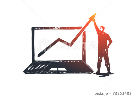 Traffic, internet, web, business, marketing concept. Hand drawn isolated vector. Traffic, internet, web, business, marketing concept. Hand drawn isolated vector. 73553402