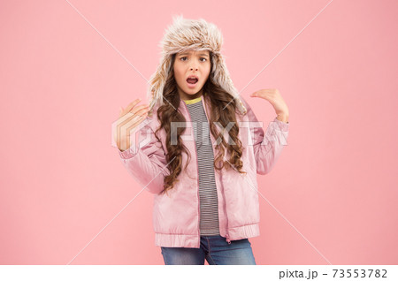 Narcissist fashionista. Child long hair soft fur hat enjoy Narcissist fashionista. Child long hair soft fur hat enjoy 73553782