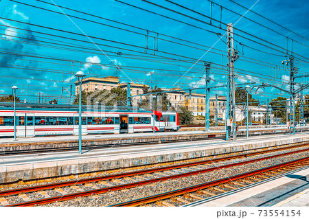 The Railways Stations in the suburbs of Barcelona. Spain. The Railways Stations in the suburbs of Barcelona. Spain. 73554154
