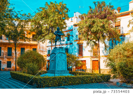 Downtown of the city Seville - is the capital and largest city o 73554403